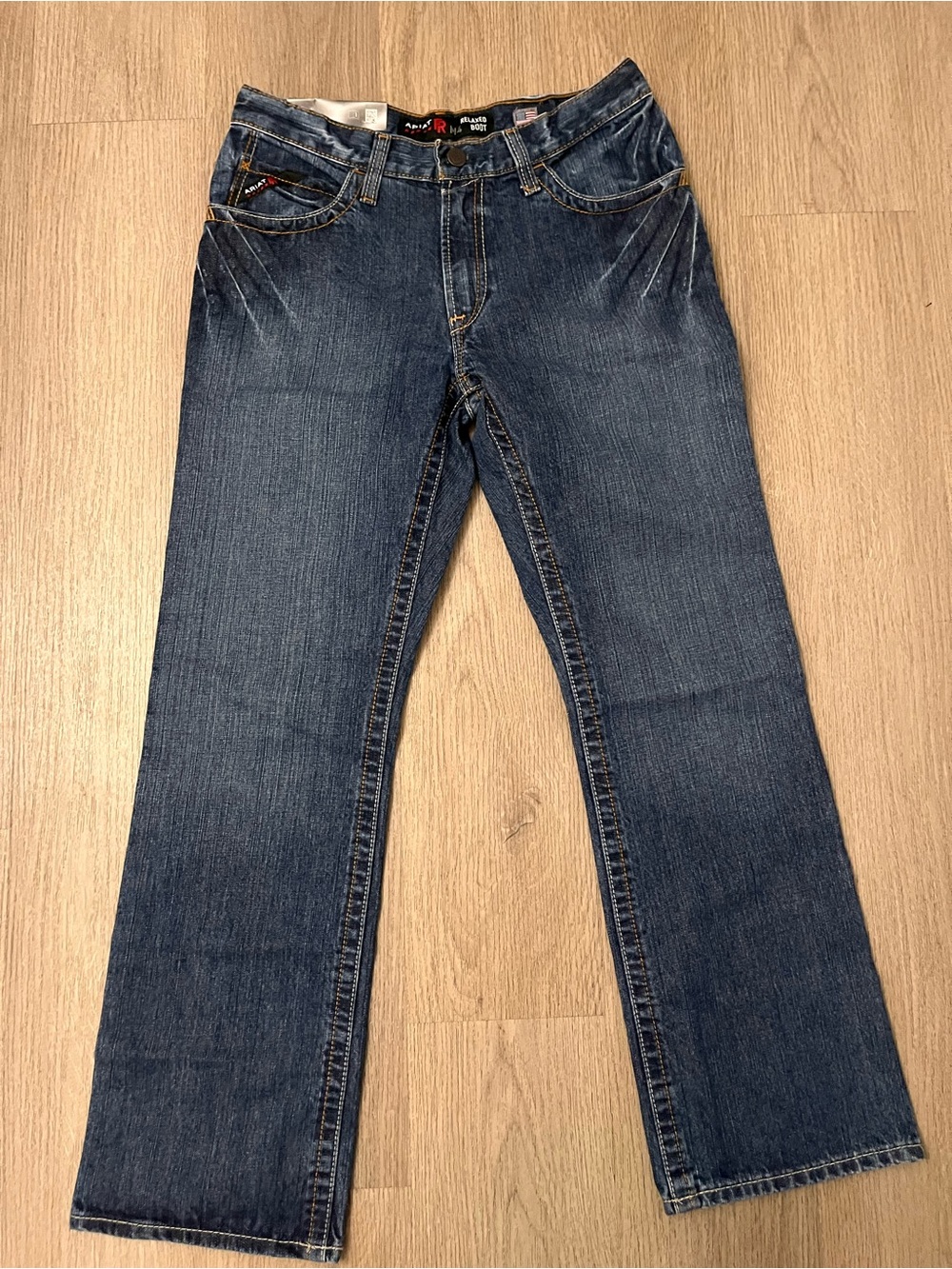 Ariat Dark Blue Men's Relaxed Bootcut Jeans Flame Resistant CAT2 NWT